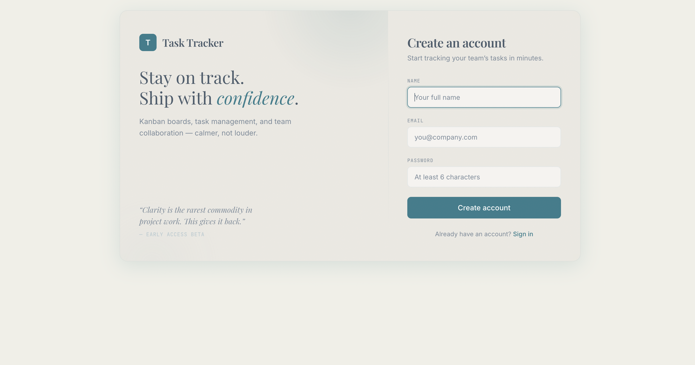Task Tracker